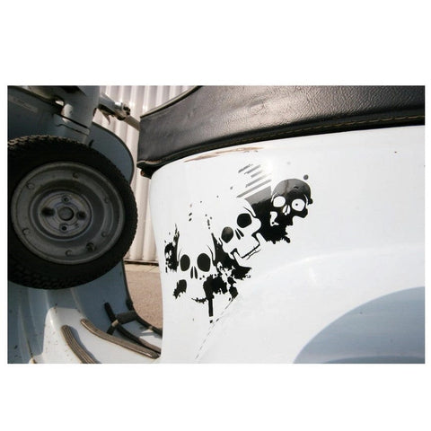 Uzlīme "Skull skull" black S.I.P. MOTOVEIKALS 21