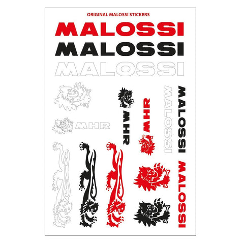 Uzlīmes MALOSSI krāsainas - melnā, baltā un sarkanā krāsā MALOSSI MOTOVEIKALS 21
