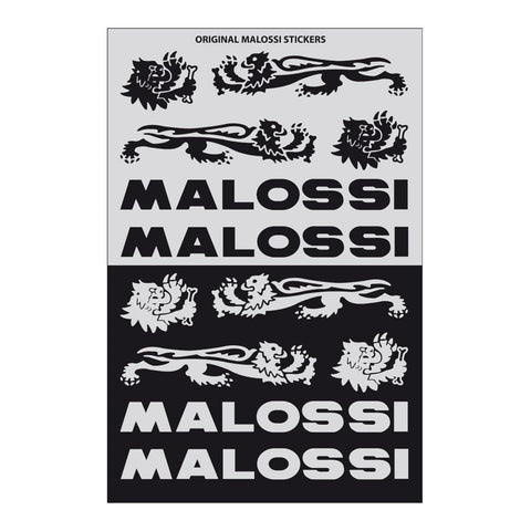 Uzlīmes MALOSSI melnā un sudraba krāsā 11.5x16.8cm MALOSSI MOTOVEIKALS 21