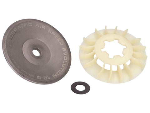 V-belt pulley Polini Ceramic Air Speed Evolution 12.5° for Minarelli with 13mm stub for Yamaha Aerox 50 2T LC 2004-, Aprilia Area 51, Italjet Dragster 50 LC, MBK Booster 50 2004- POLINI MOTOVEIKALS 21