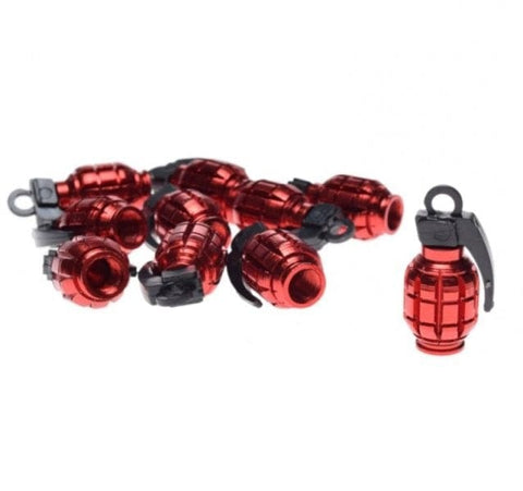 Ventiļa uzgalis GRENADE red REPLICA MOTOVEIKALS 21