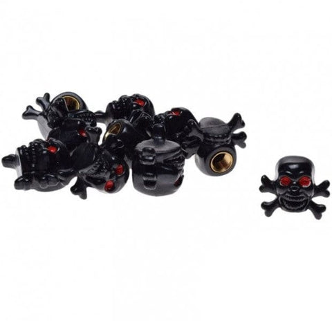 Ventiļa uzgalis Skull/Bones BLACK REPLICA MOTOVEIKALS 21