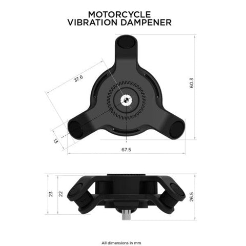 Viedtālruņa stiprinājumu QUAD LOCK vibrāciju slāpētājs QUAD LOCK MOTOVEIKALS 21