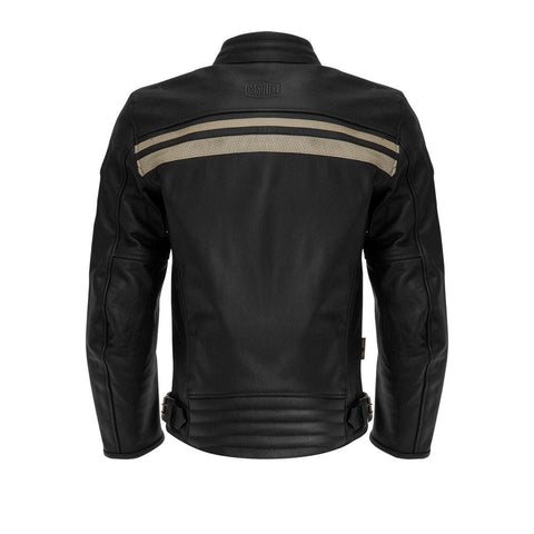 Vīriešu ādas jaka GASOLINE VINTAGE black 2XL GASOLINE MOTOVEIKALS 21