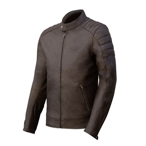 Vīriešu moto ādas jaka GASOLINE GT brown M GASOLINE MOTOVEIKALS 21