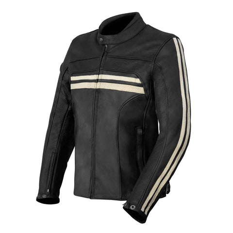 Vīriešu moto ādas jaka SIFAM GASOLINE VINTAGE melna M GASOLINE MOTOVEIKALS 21