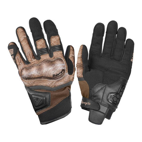 Vīriešu moto cimdi BY CITY TOKIO black / brown XL BY CITY MOTOVEIKALS 21