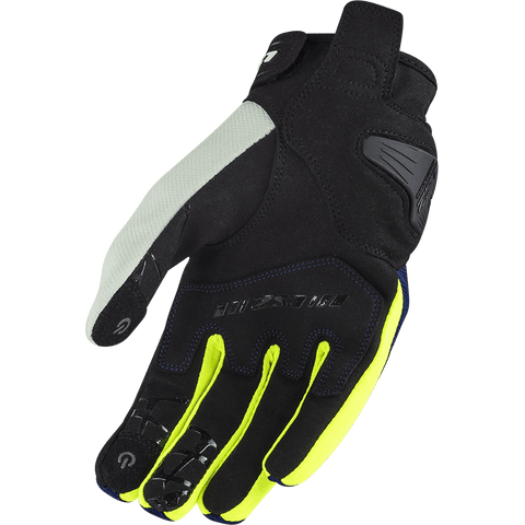 Vīriešu moto cimdi LS2 Dart II blue H-V Yellow 2XL LS2 MOTOVEIKALS 21