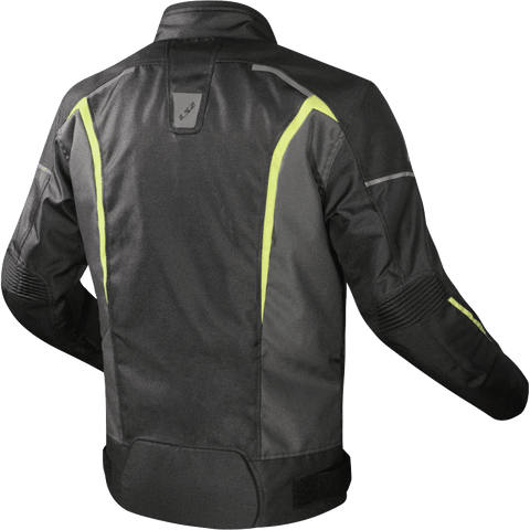 Vīriešu moto jaka LS2 Sepang black H-V yellow 2XL LS2 MOTOVEIKALS 21