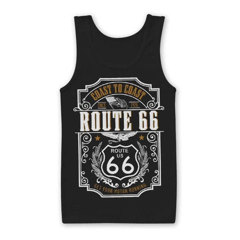 Vīriešu T-krekls bez piedurknēm ROUTE 66 COAST TO COAST L ROUTE 66 MOTOVEIKALS 21