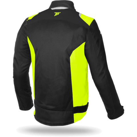 Vīriešu vasaras sietiņa jaka 70 Degrees JR48 RACING black / fluor yellow 2XL 70 DEGREES MOTOVEIKALS 21