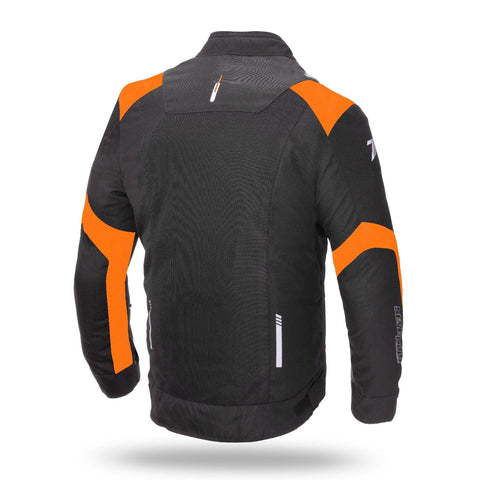 Vīriešu vasaras tekstila jaka RACING 70 Degrees JR52 black / orange 2XL 70 DEGREES MOTOVEIKALS 21