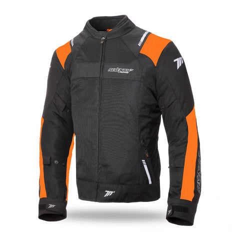 Vīriešu vasaras tekstila jaka RACING 70 Degrees JR52 black / orange 2XL 70 DEGREES MOTOVEIKALS 21