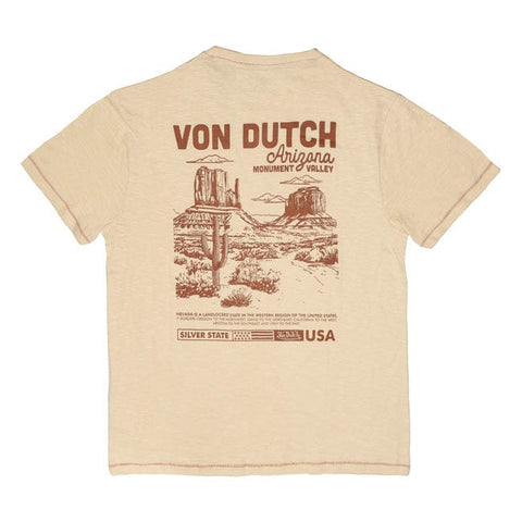 Von Dutch Arizo t-shirt cream VON DUTCH MOTOVEIKALS 21