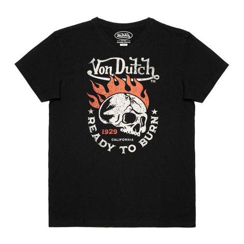 Von Dutch Burn t-shirt black VON DUTCH MOTOVEIKALS 21