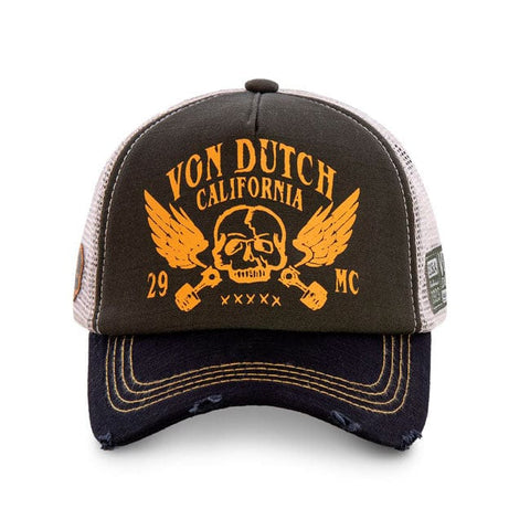 Von Dutch Crew cap black/orange VON DUTCH MOTOVEIKALS 21