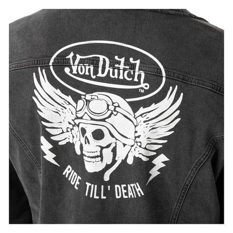 Von Dutch Denim jacket black VON DUTCH MOTOVEIKALS 21