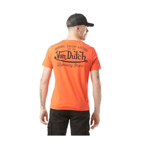 Von Dutch Eye t-shirt orange VON DUTCH MOTOVEIKALS 21