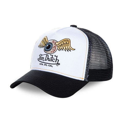 Von Dutch Eyes baseball cap white/black VON DUTCH MOTOVEIKALS 21