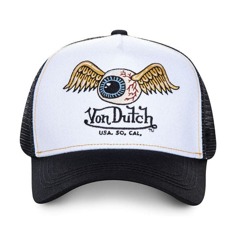 Von Dutch Eyes baseball cap white/black VON DUTCH MOTOVEIKALS 21