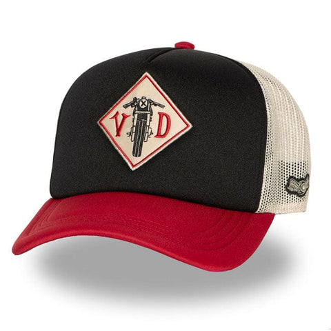 Von Dutch Foam Motorcycle cap black/red/white VON DUTCH MOTOVEIKALS 21