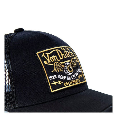 Von Dutch Heritage cap square patch eyes gold/black VON DUTCH MOTOVEIKALS 21