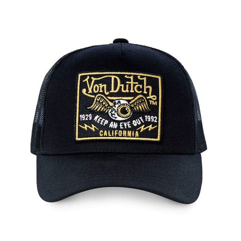 Von Dutch Heritage cap square patch eyes gold/black VON DUTCH MOTOVEIKALS 21