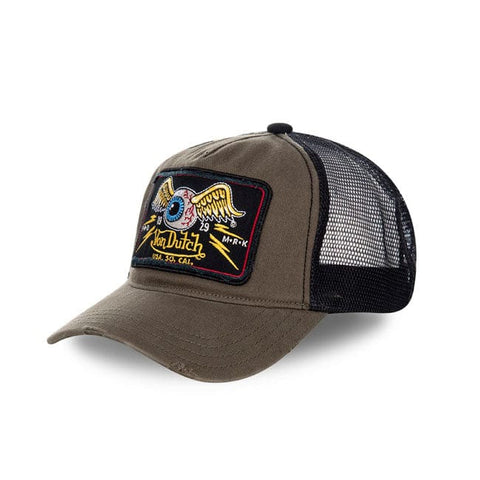 Von Dutch Heritage cap square patch eyes kaki VON DUTCH MOTOVEIKALS 21