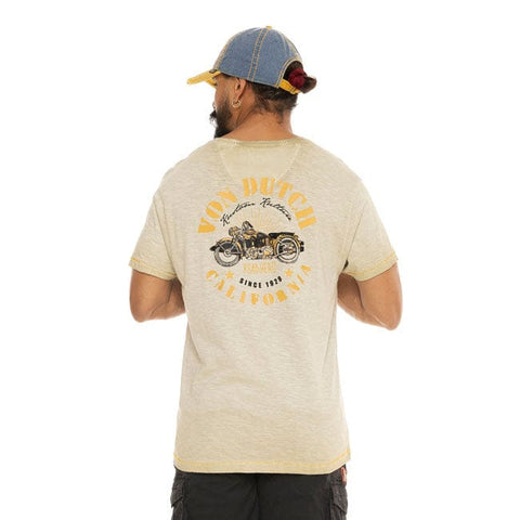 Von Dutch Hero t-shirt beige VON DUTCH MOTOVEIKALS 21
