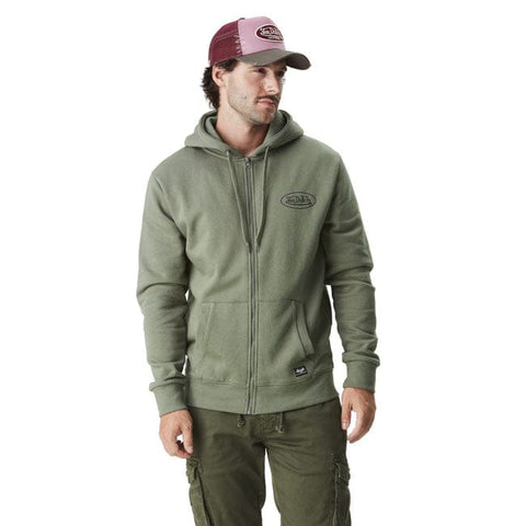 Von Dutch Logo zip hoodie khaki VON DUTCH MOTOVEIKALS 21
