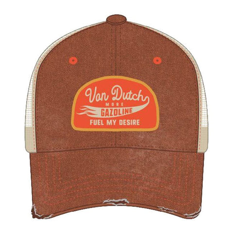 Von Dutch Mac Gazoline cap brown VON DUTCH MOTOVEIKALS 21