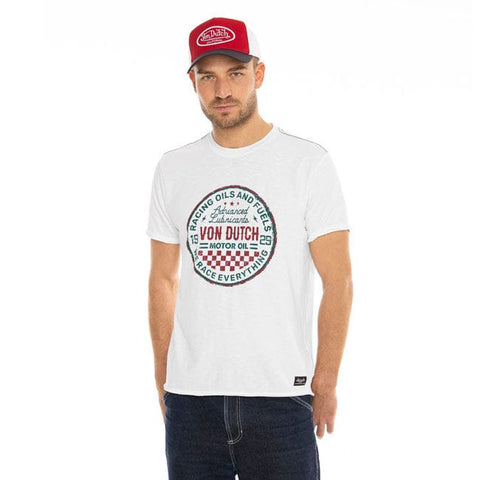 Von Dutch Old t-shirt white VON DUTCH MOTOVEIKALS 21