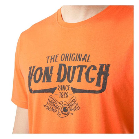 Von Dutch Original t-shirt orange VON DUTCH MOTOVEIKALS 21