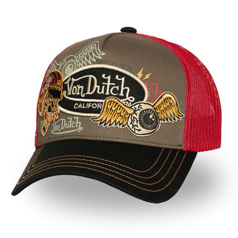 Von Dutch Patches Tiger cap brown VON DUTCH MOTOVEIKALS 21