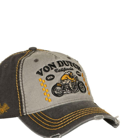 Von Dutch Retro Cafe Racer cap black VON DUTCH MOTOVEIKALS 21