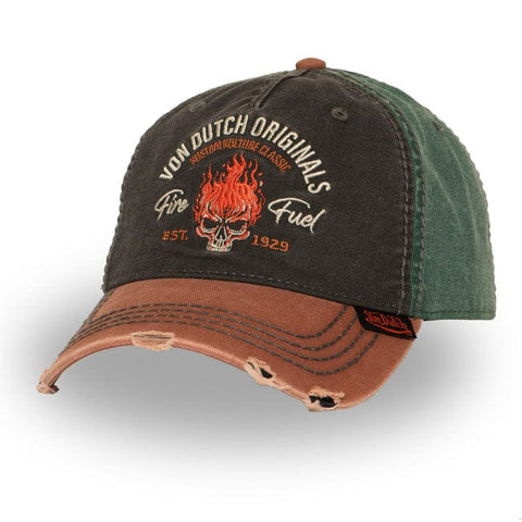 Von Dutch Retro Fire Fuel cap black/brown/green VON DUTCH MOTOVEIKALS 21