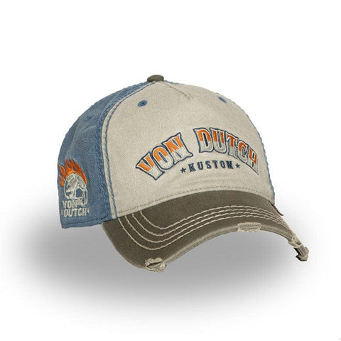 Von Dutch Retro Skull cap blue/green VON DUTCH MOTOVEIKALS 21