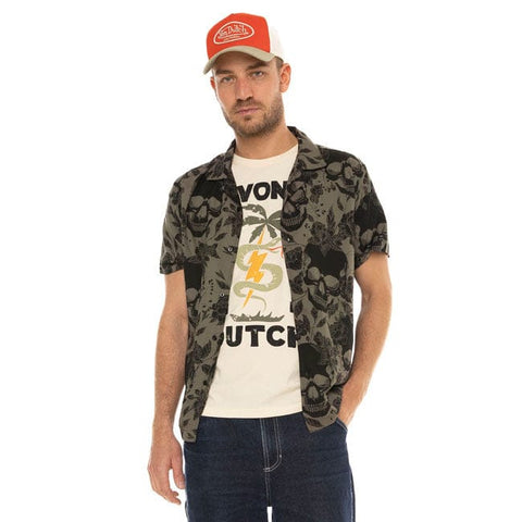 Von Dutch Skully shirt green VON DUTCH MOTOVEIKALS 21