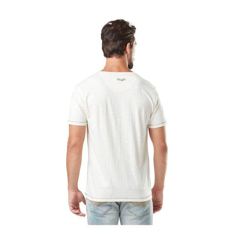 Von Dutch Slub t-shirt white/black VON DUTCH MOTOVEIKALS 21