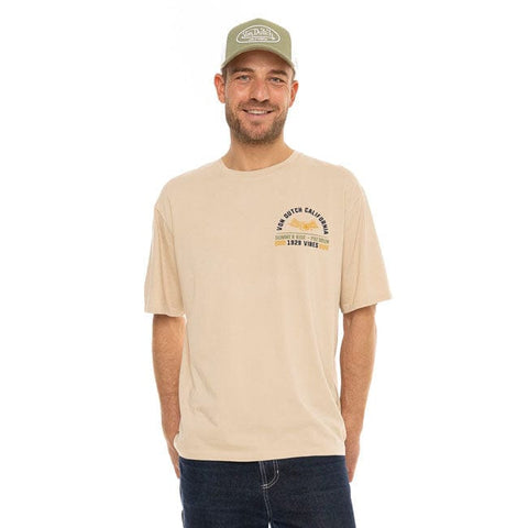 Von Dutch Vibes t-shirt beige VON DUTCH MOTOVEIKALS 21