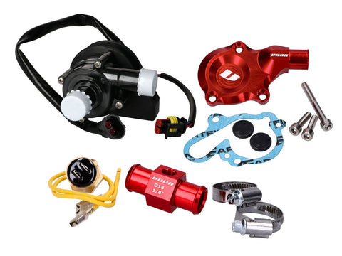 water pump kit complete VOCA Racing red for Minarelli AM, Generic, KSR-Moto, Keeway, Motobi, Ride, CPI, 1E40MA 1E40MB VOCA RACING MOTOVEIKALS 21