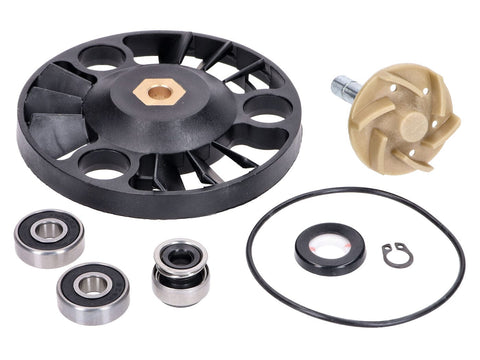 water pump repair kit for Aprilia, Gilera, Piaggio, Vespa 125-200cc 4-stroke 2001-2006 (one-piece shaft) 101 OCTANE MOTOVEIKALS 21