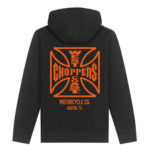 WCC ATX Cross hoodie black/orange WEST COAST CHOPPERS MOTOVEIKALS 21