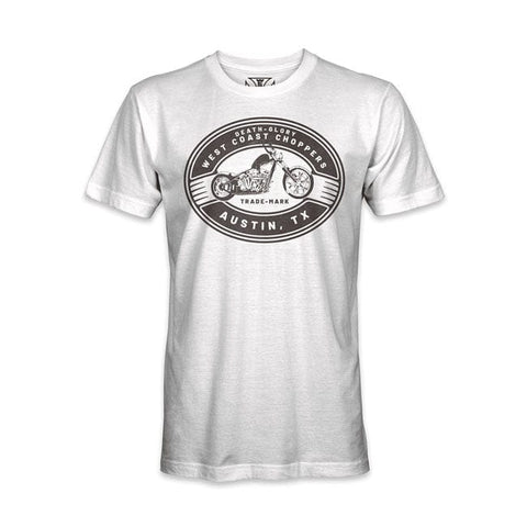 WCC Death Glory Trade-mark T-shirt White WEST COAST CHOPPERS MOTOVEIKALS 21