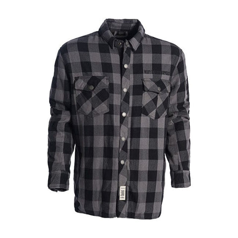 WCC Dominator riding flannel shirt grey/black CE appr. WEST COAST CHOPPERS MOTOVEIKALS 21