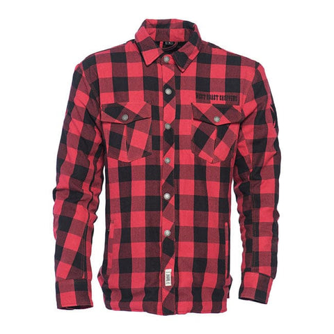WCC Dominator riding flannel shirt red/black CE appr. WEST COAST CHOPPERS MOTOVEIKALS 21