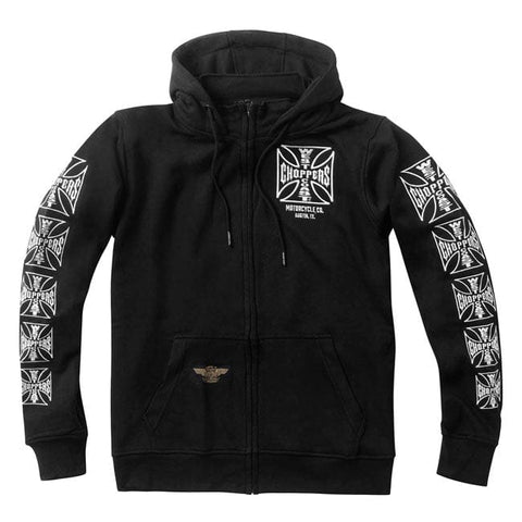 WCC Dominator zip hoodie black WEST COAST CHOPPERS MOTOVEIKALS 21