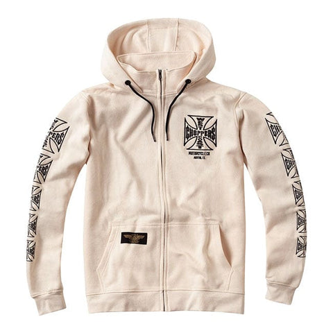 WCC Dominator zip hoodie cream WEST COAST CHOPPERS MOTOVEIKALS 21