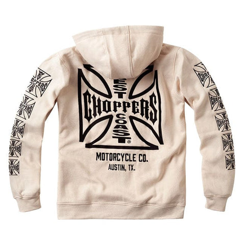 WCC Dominator zip hoodie cream WEST COAST CHOPPERS MOTOVEIKALS 21