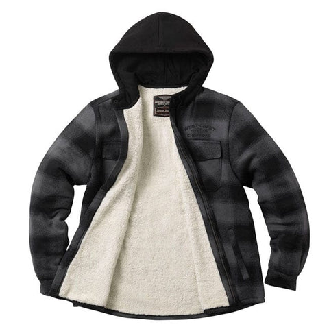 WCC Hell Bent Flannel jacket charcoal/black WEST COAST CHOPPERS MOTOVEIKALS 21